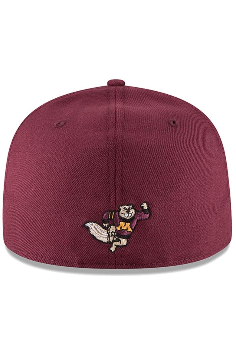 Men's New Era Maroon Minnesota Golden Gophers Basic 59FIFTY Fitted Hat, Alternate, color, MAROON