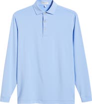 Peter Millar Holden Solid Long Sleeve Performance Polo