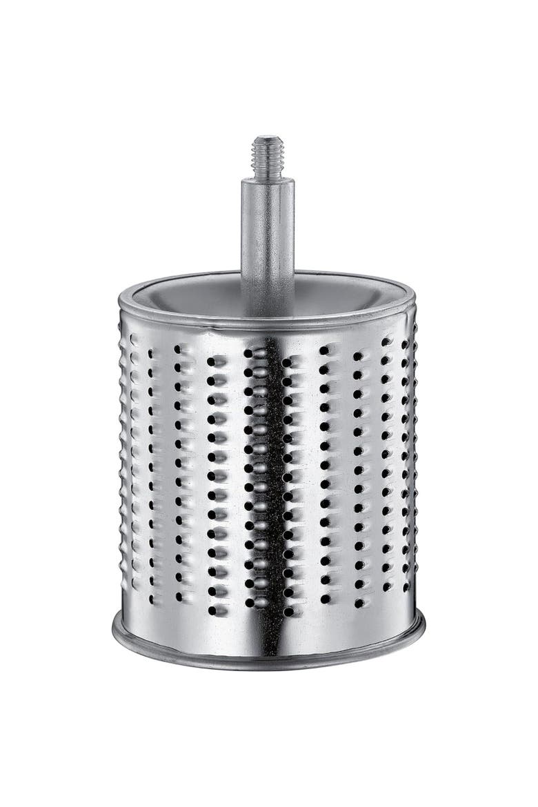 Classic Drum Grater with Suction Base, 2 Grating Drums, Pestle, and Vegetable Cutter, Alternate, color, Cream