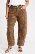 WARP+WEFT Bna Mid Rise Wide Leg Barrel Pants