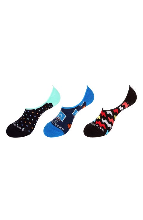 Assorted 3-Pack No Show Socks