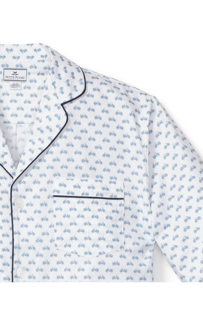 Petite Plume Bicyclette Woven Cotton Pajamas, Alternate, color, 