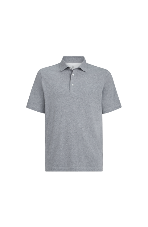 Polo with shirt collar