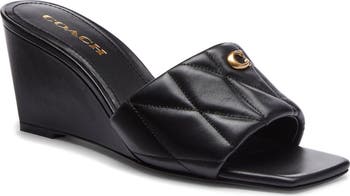 COACH Emma Quilted Wedge Slide Sandal (Women) | Nordstrom