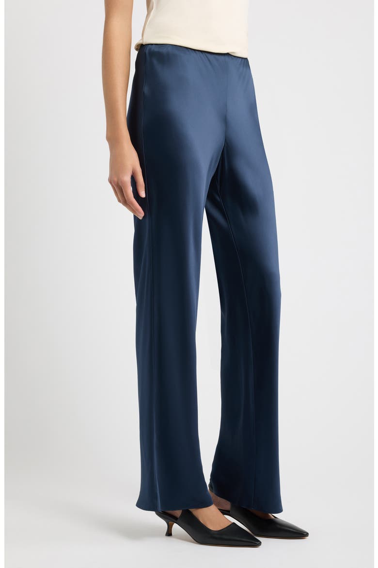 Beverly High Waist Straight Leg Pants, Alternate, color, NAVY