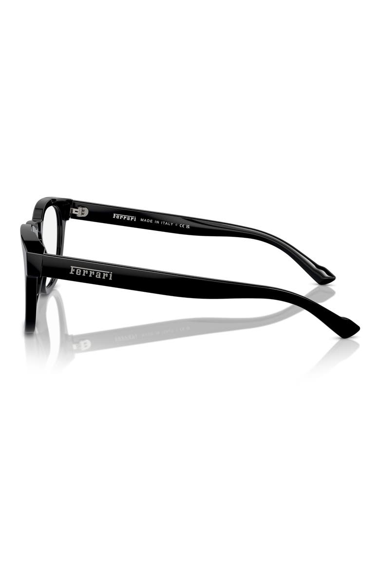 49mm Round Optical Glasses, Alternate, color, BLACK / DEMO LENS
