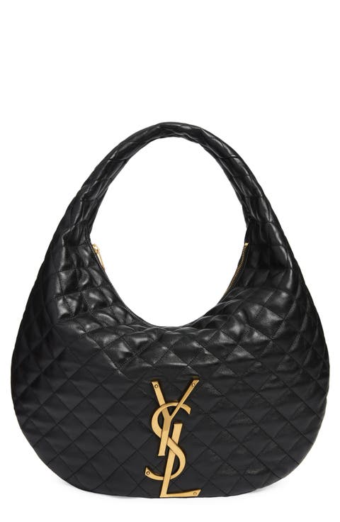 Icare Quilted Leather Hobo Bag