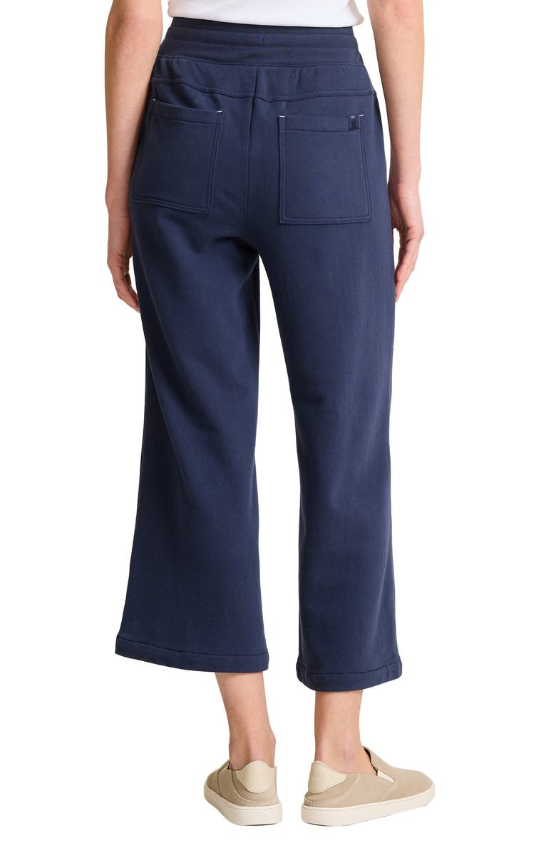 Tommy Bahama Marina del Mar Cotton Fleece Crop Sweatpants, Alternate, color, Coastline