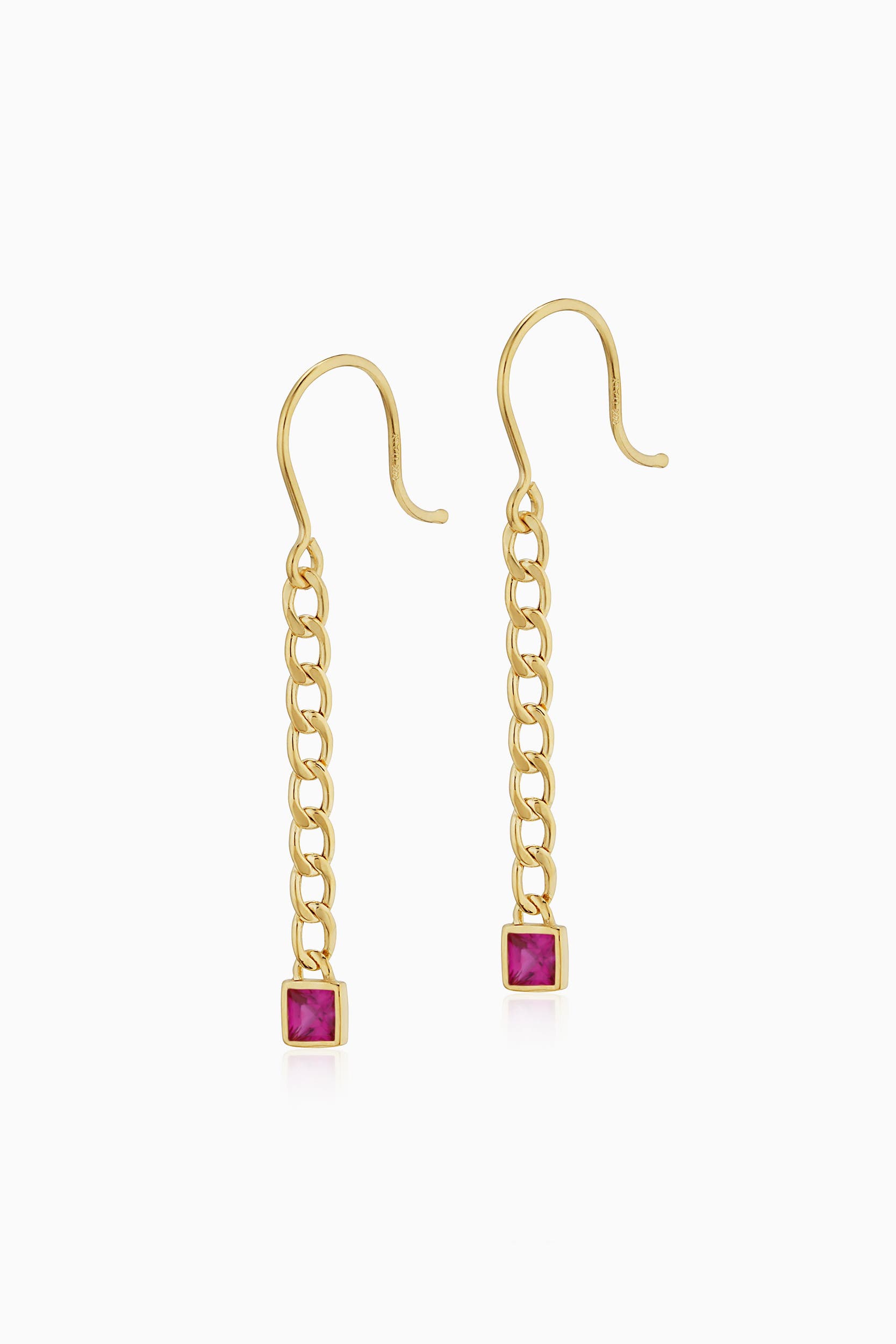 Gold - Red Zirconia