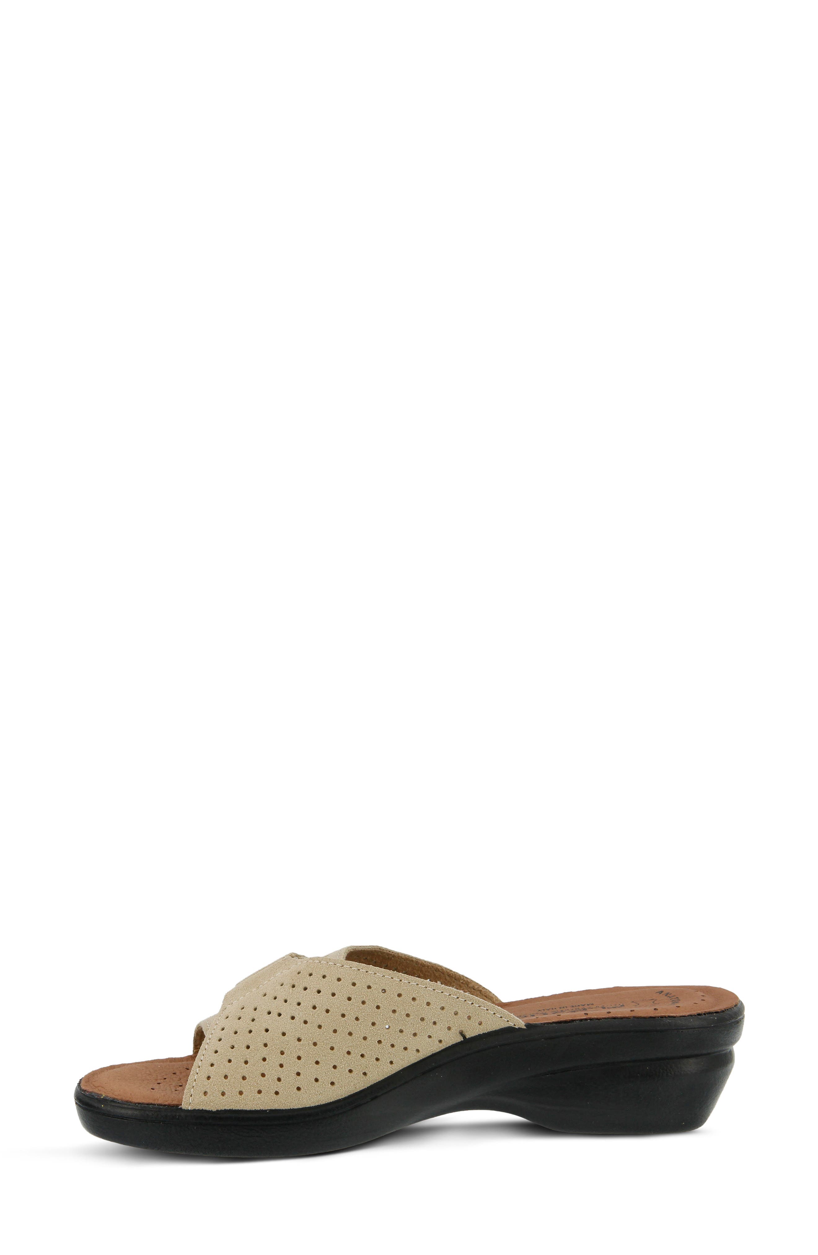 Kea Slide Sandal, Alternate, color, BEIGE SUEDE