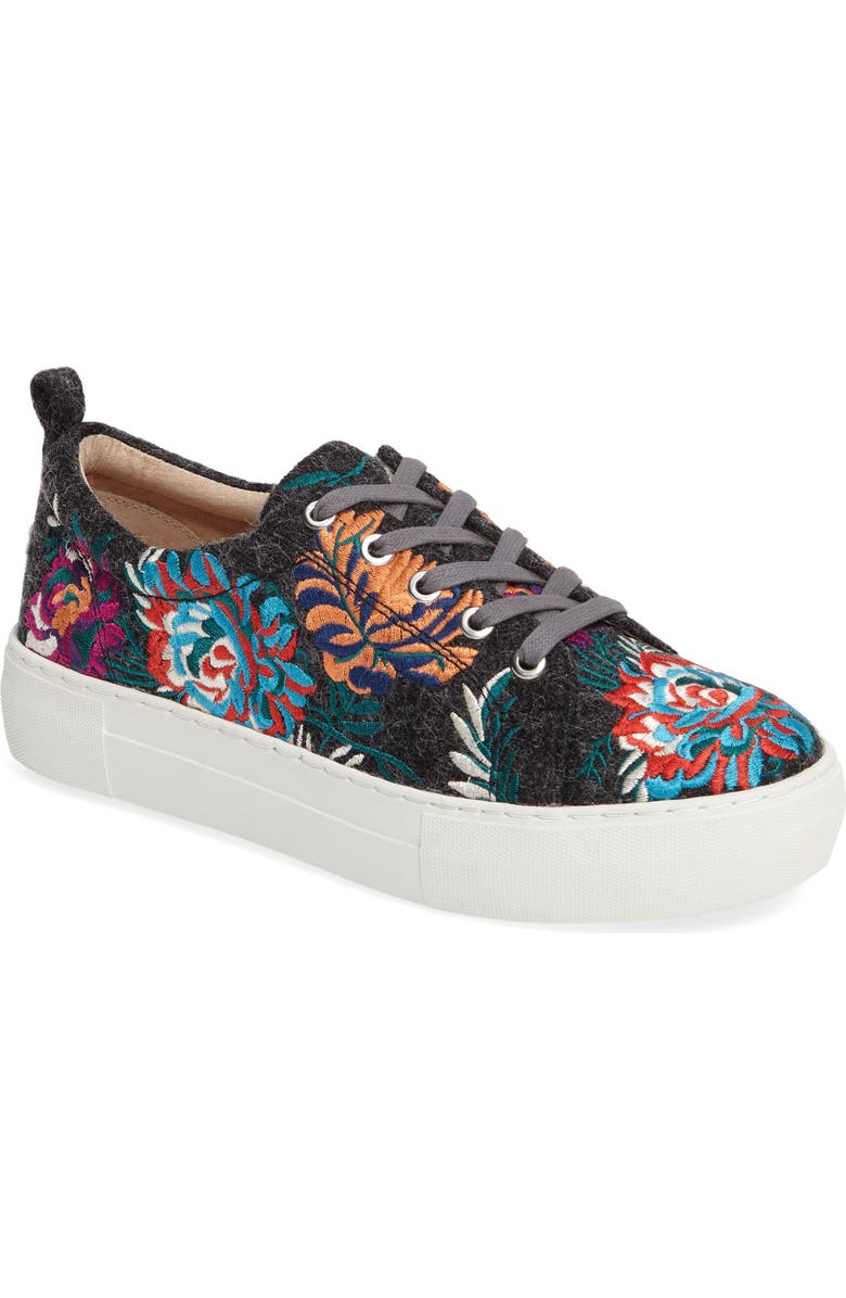 JSlides Aprie Embroidered Sneaker, Main, color,