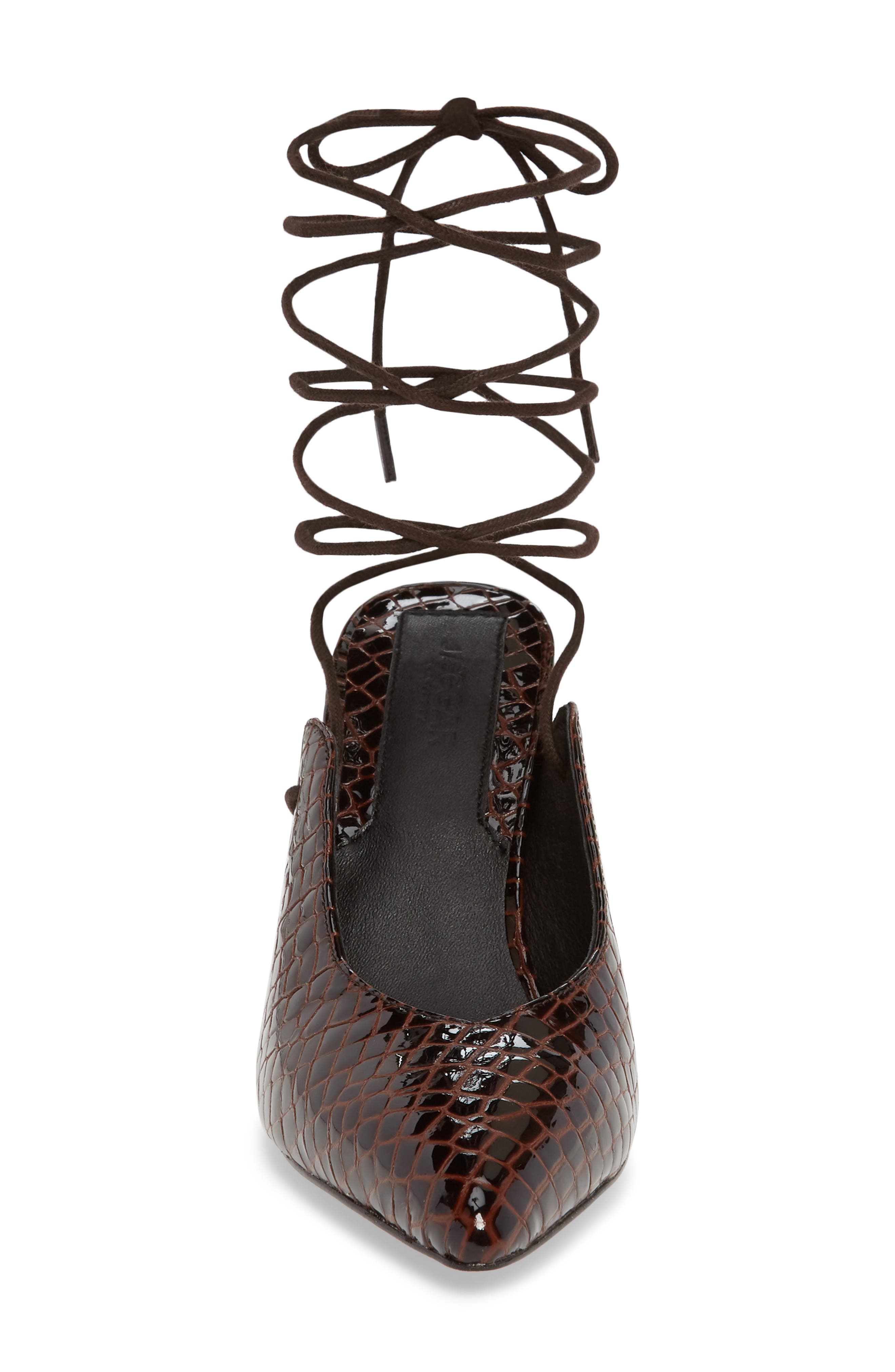 JAGGAR Pointed Toe Ankle Wrap Pump, Alternate, color, 