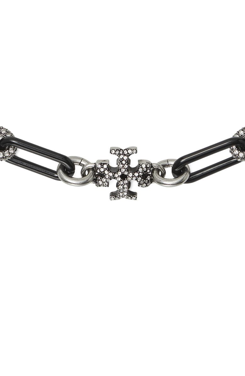 Tory Burch Roxanne Pavé Chain Necklace, Alternate, color, 