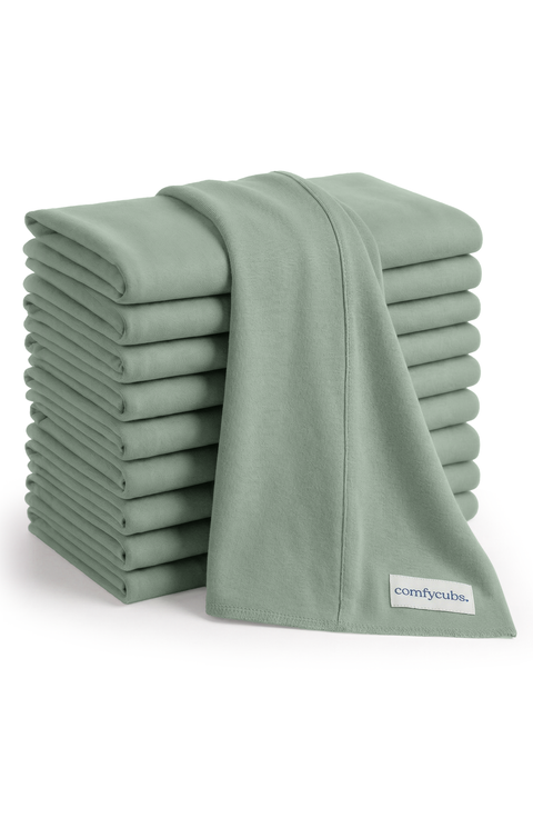 Cotton Burp Cloths - Pack of 10