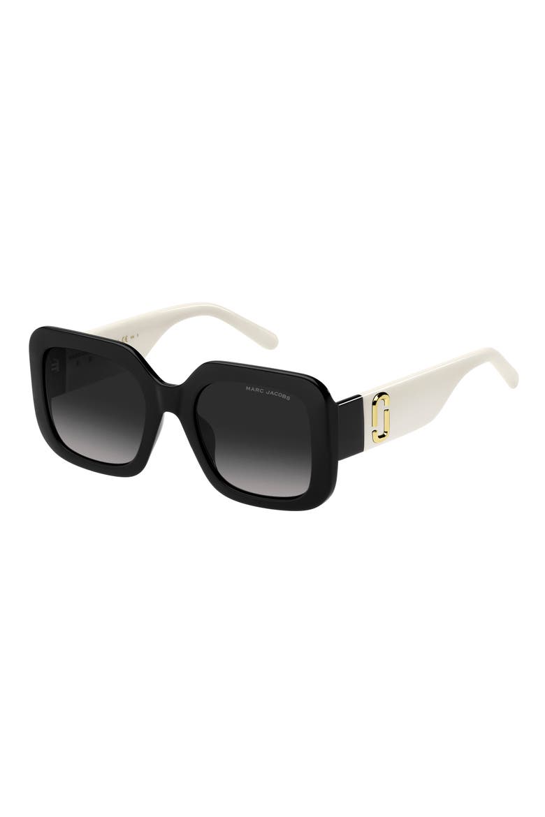 53mm Gradient Polarized Square Sunglasses, Alternate, color, 080S-9O