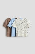 H&M 3-pack Ribbed Cotton Tops