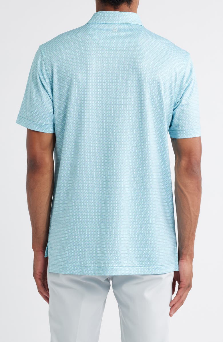Peter Millar Costanzo Geo Performance Jersey Polo, Alternate, color, Meadow