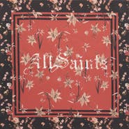 AllSaints Perta Silk Twill Scarf