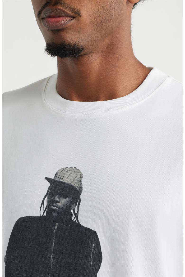 Oversize Pusha T My Name Is Graphic T-Shirt, Alternate, color, WHITE