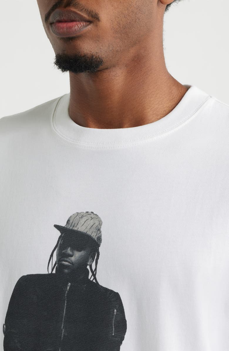 BRAVADO Oversize Pusha T My Name Is Graphic T-Shirt, Alternate, color, White