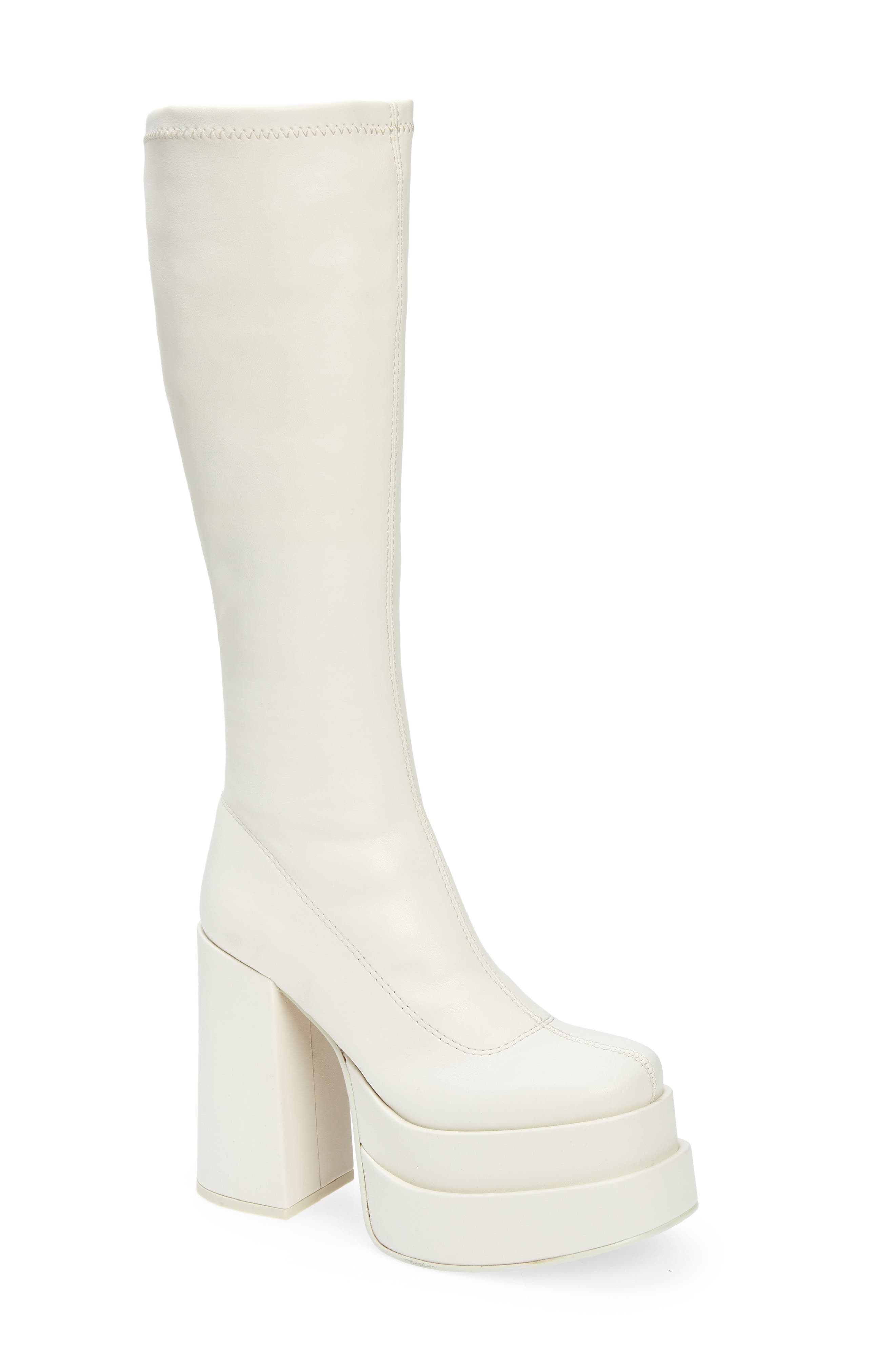 Steve Madden Cypress Platform Boot, Main, color, Off White