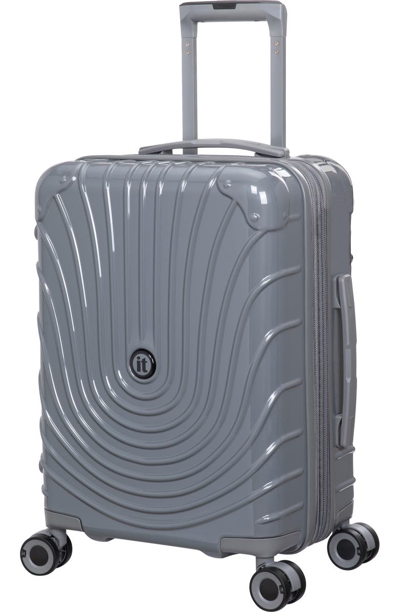 IT LUGGAGE Radiating 21-Inch Hardside Carry-On Luggage, Main, color, Charcoal