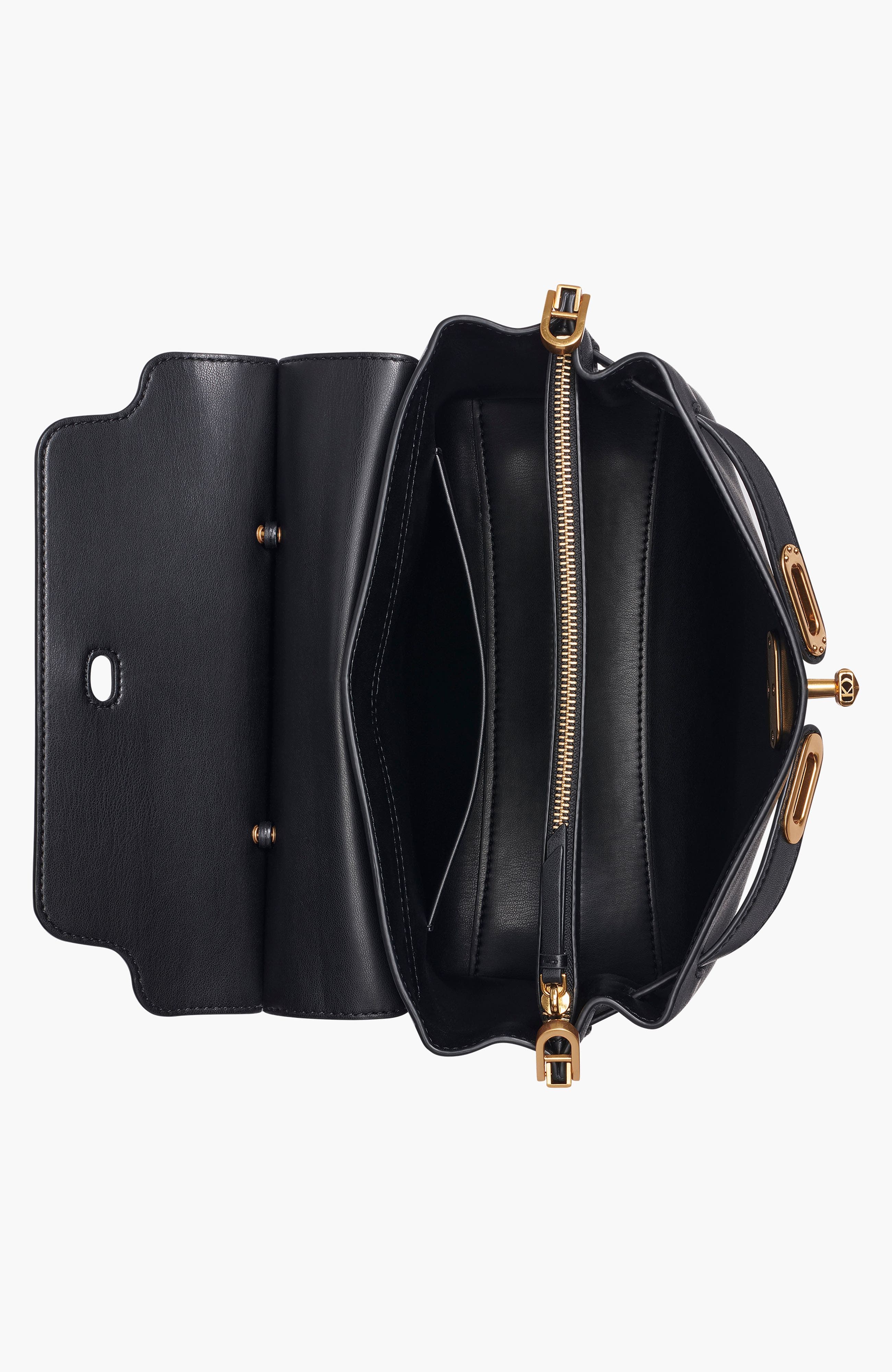 Donna Karan New York Bridgehampton Satchel, Alternate, color, Blk/Gold