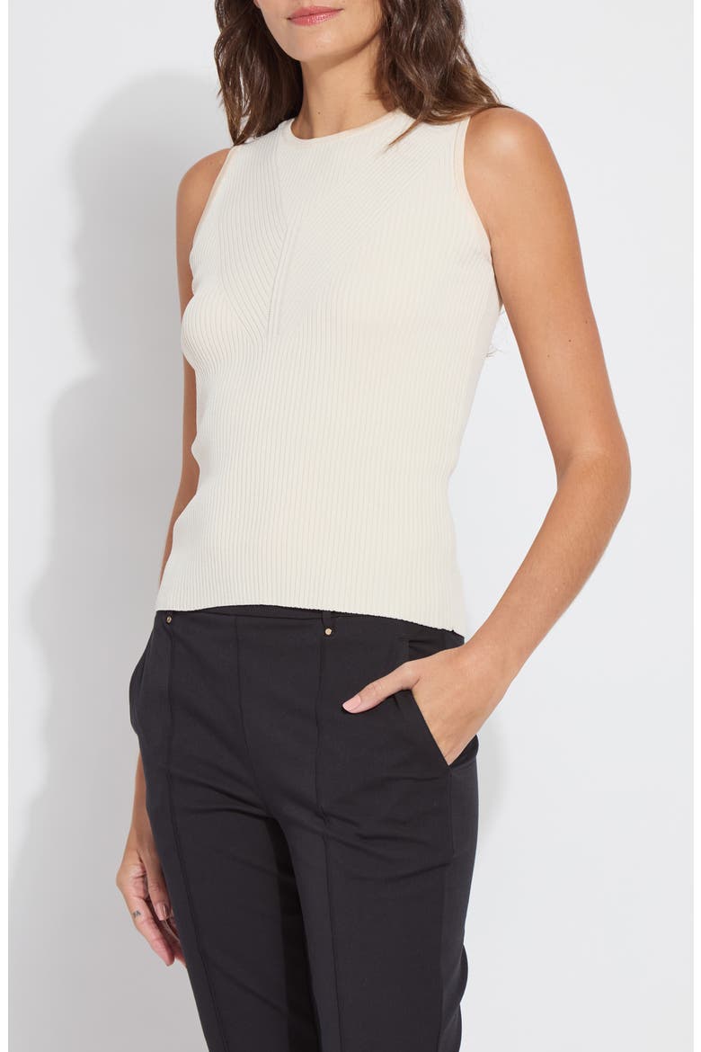 Allegra Rib Knit Tank Top, Main, color, SAILCLOTH