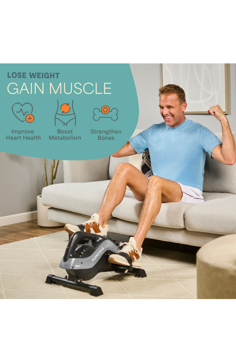 Lifepro Flex Stride Under Desk Bike Pedal Mini Elliptical Exerciser, Alternate, color, Grey