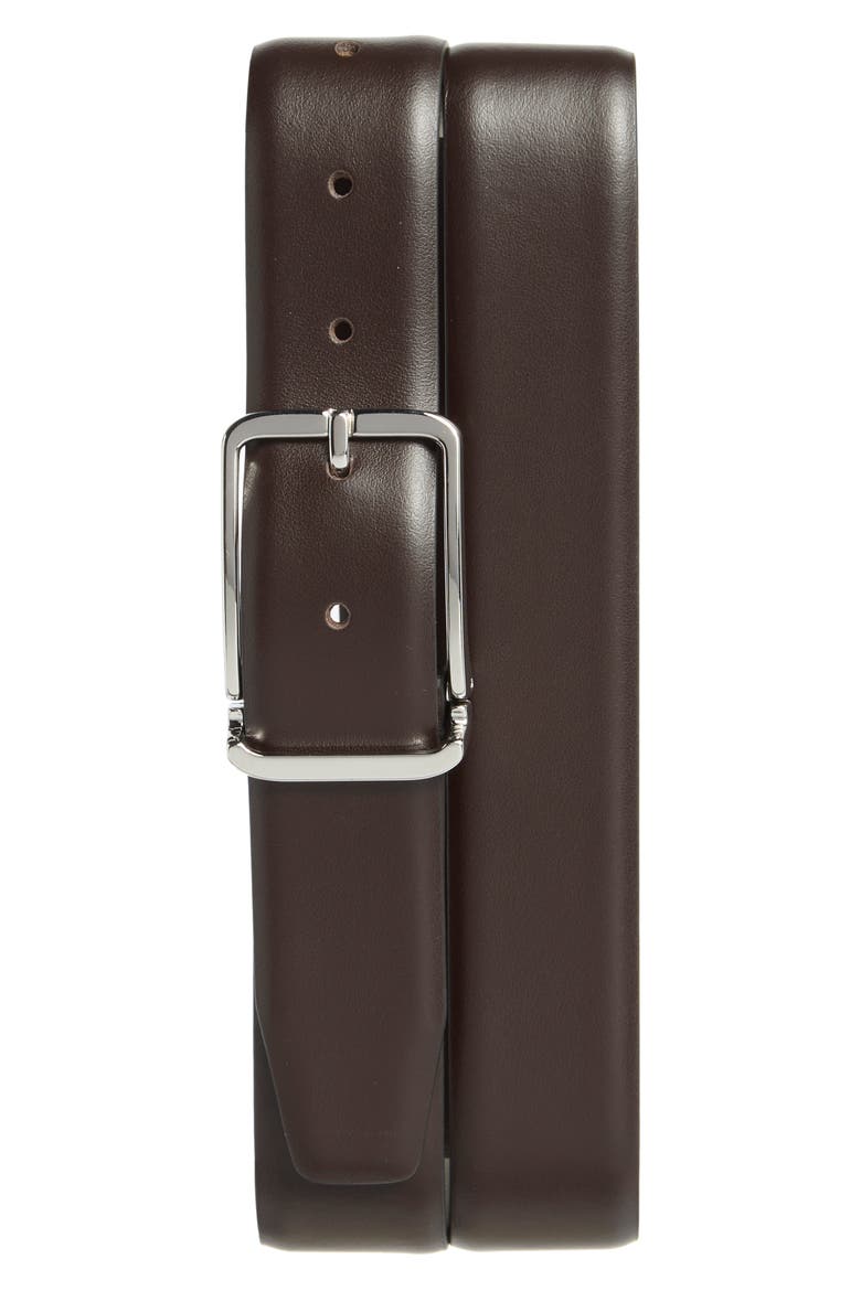 Leather Belt, Main, color, GROUND COFFEE