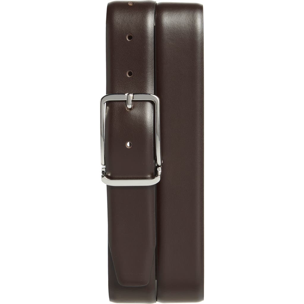 Nordstrom Marco Burnished Leather Belt In Black