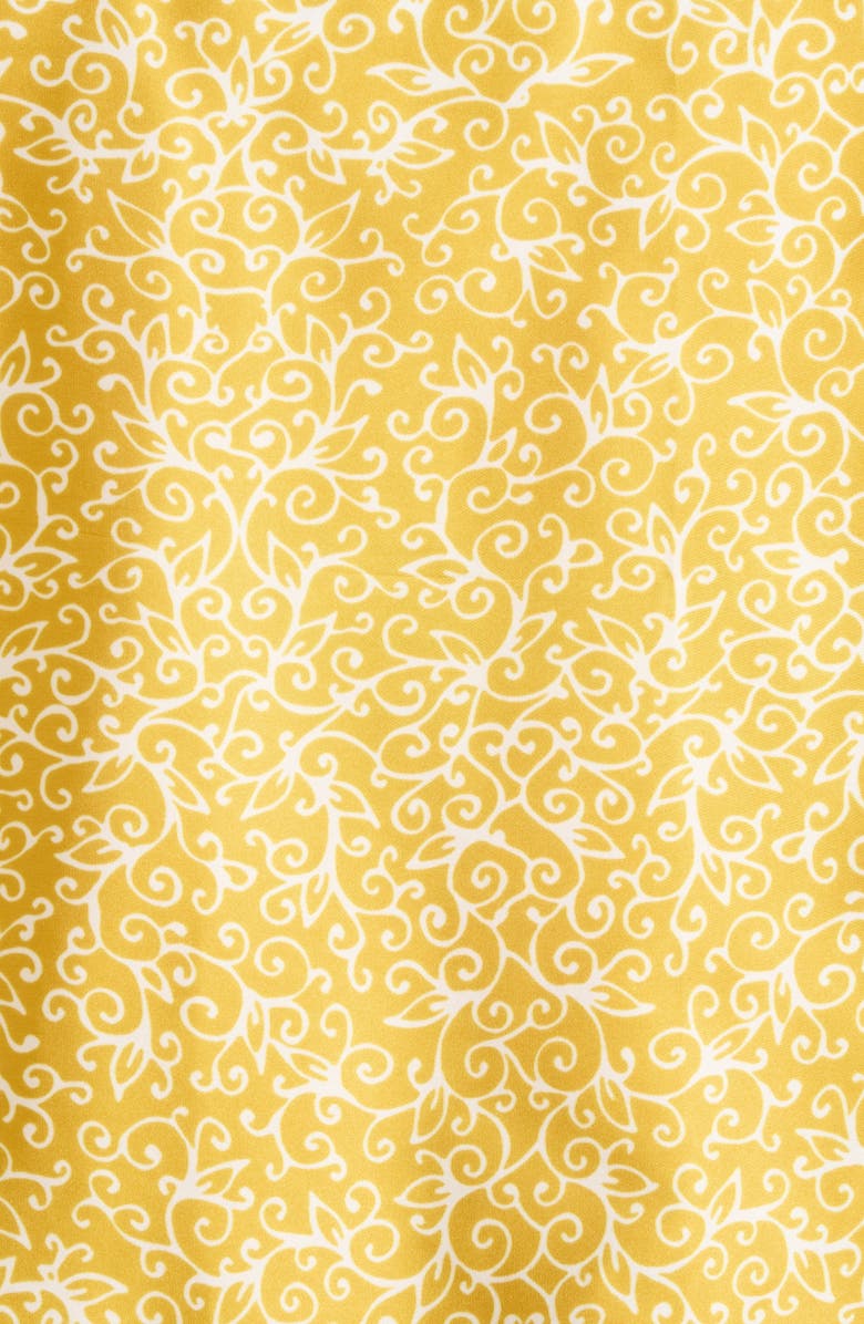 ELLIAN Paisley Print Satin Square Scarf, Alternate, color, Olive