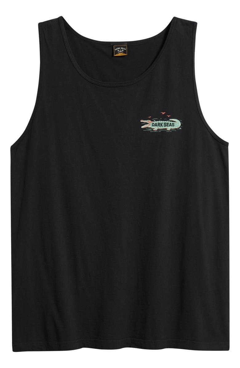 DARK SEAS Land of Sunshine Tank, Alternate, color, Black