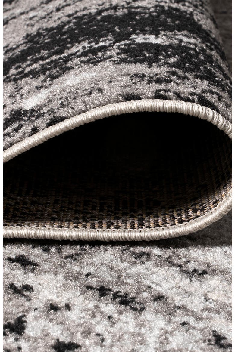 Storm Modern Abstract Area Rug, Alternate, color, Gray/Cream