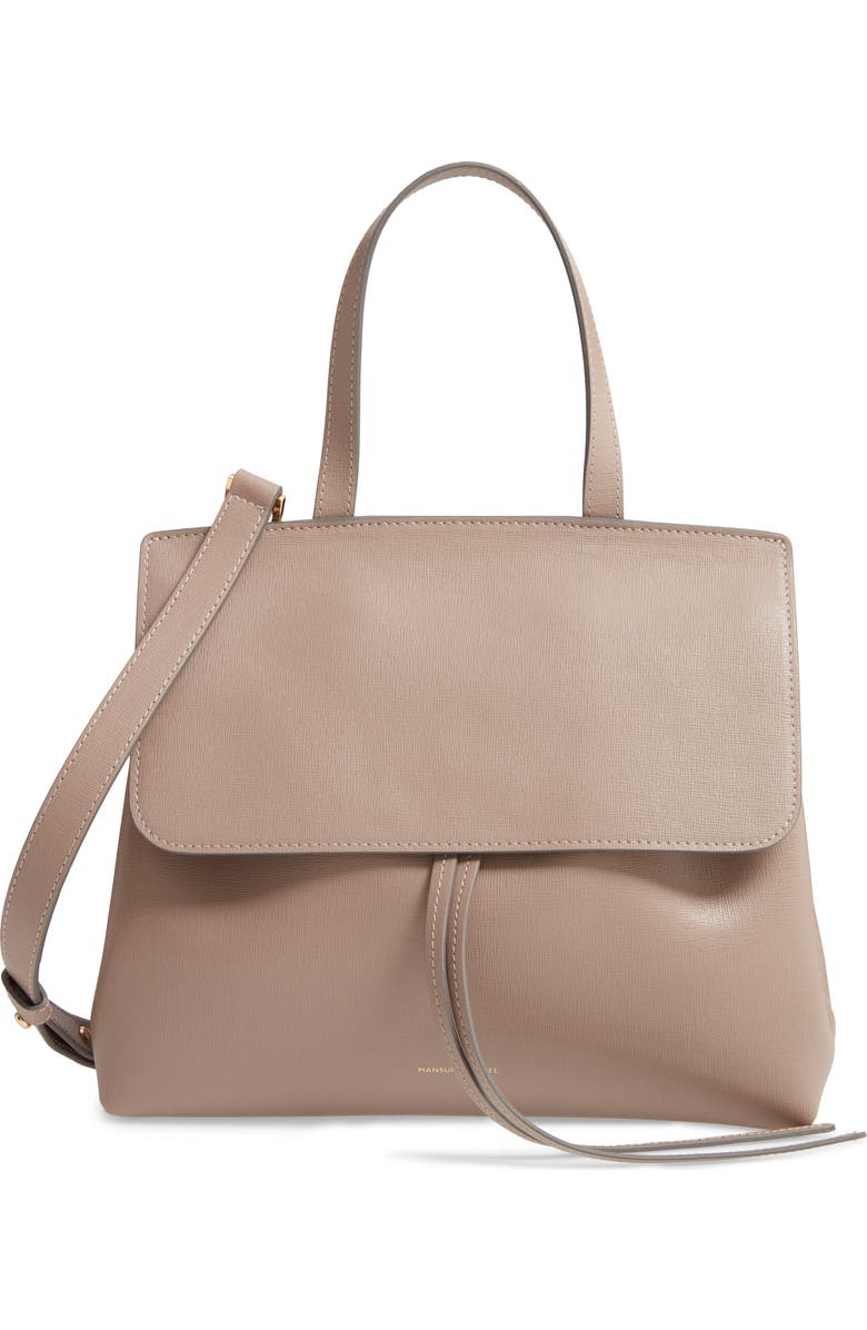 Mansur Gavriel Mini Lady Saffiano Leather Bag, Main, color,