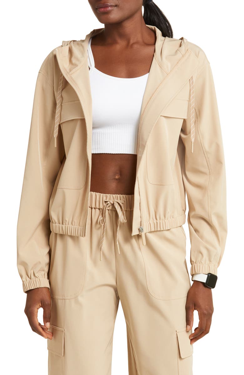 Zella Interval Hooded Utility Jacket, Main, color,