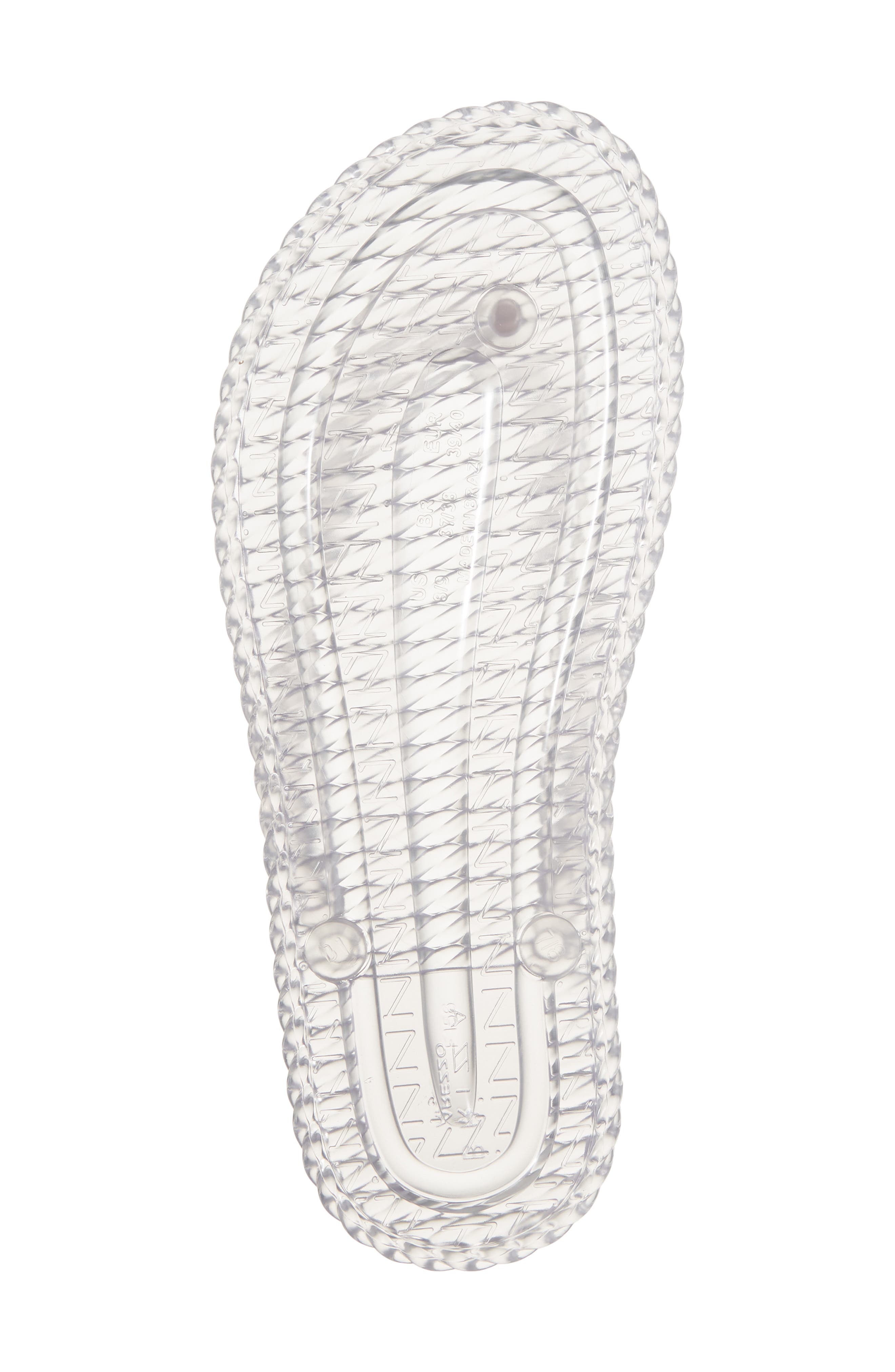 BRIZZA Jelly Flip Flop, Alternate, color, Clear