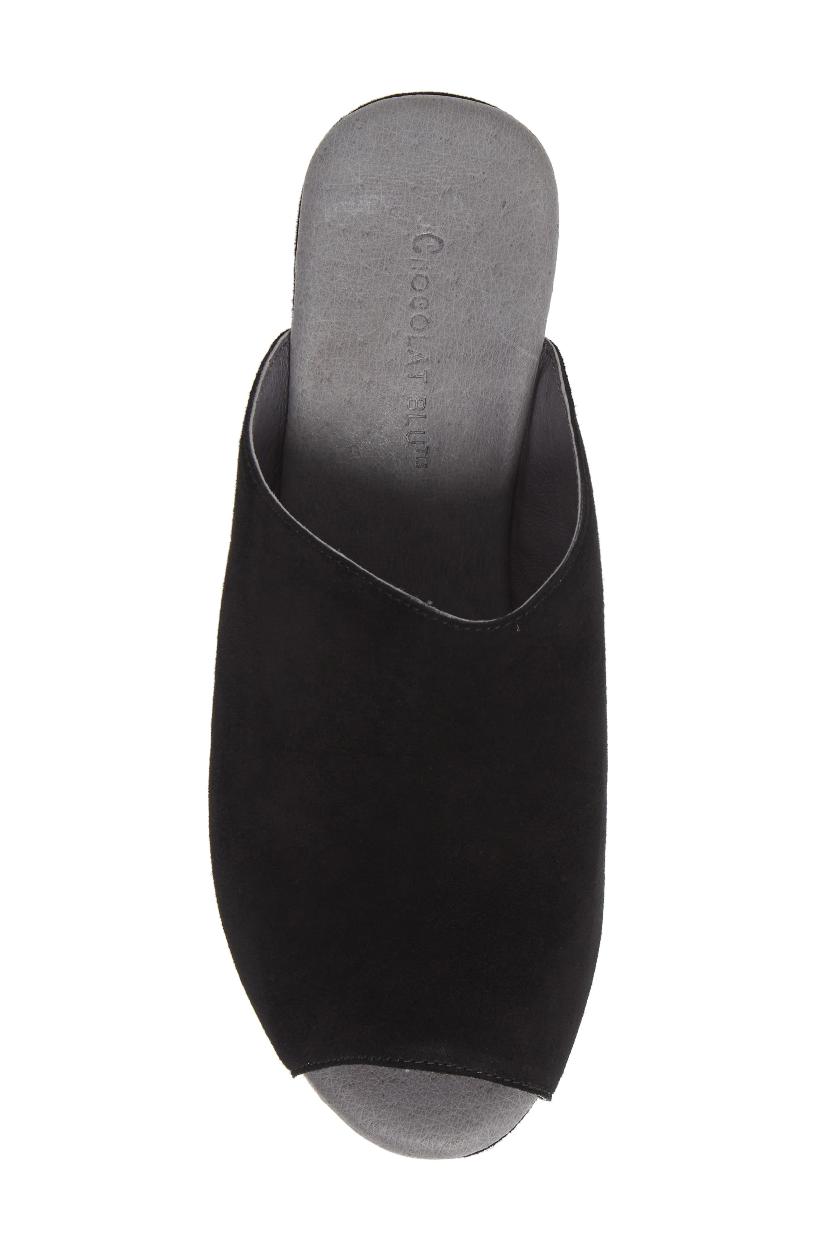Chocolat Blu Platform Slide Sandal, Alternate, color, Black Suede