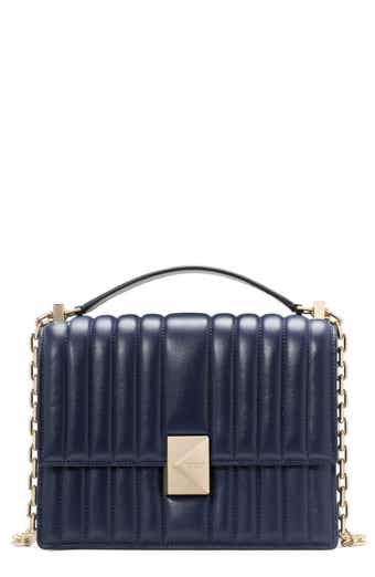 deco quilted leather convertible crossbody bag