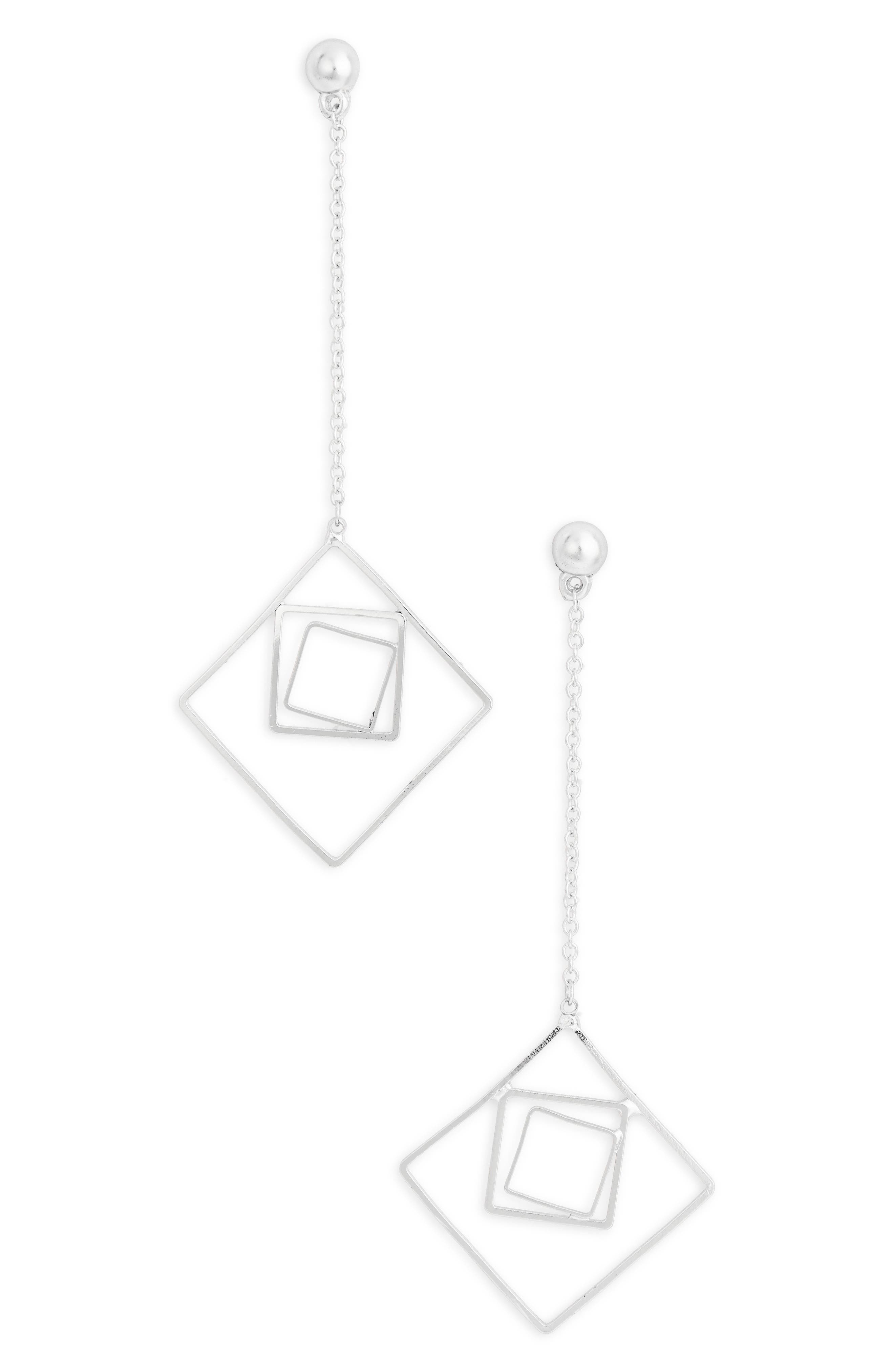 Karine Sultan Geometric Drop Earrings