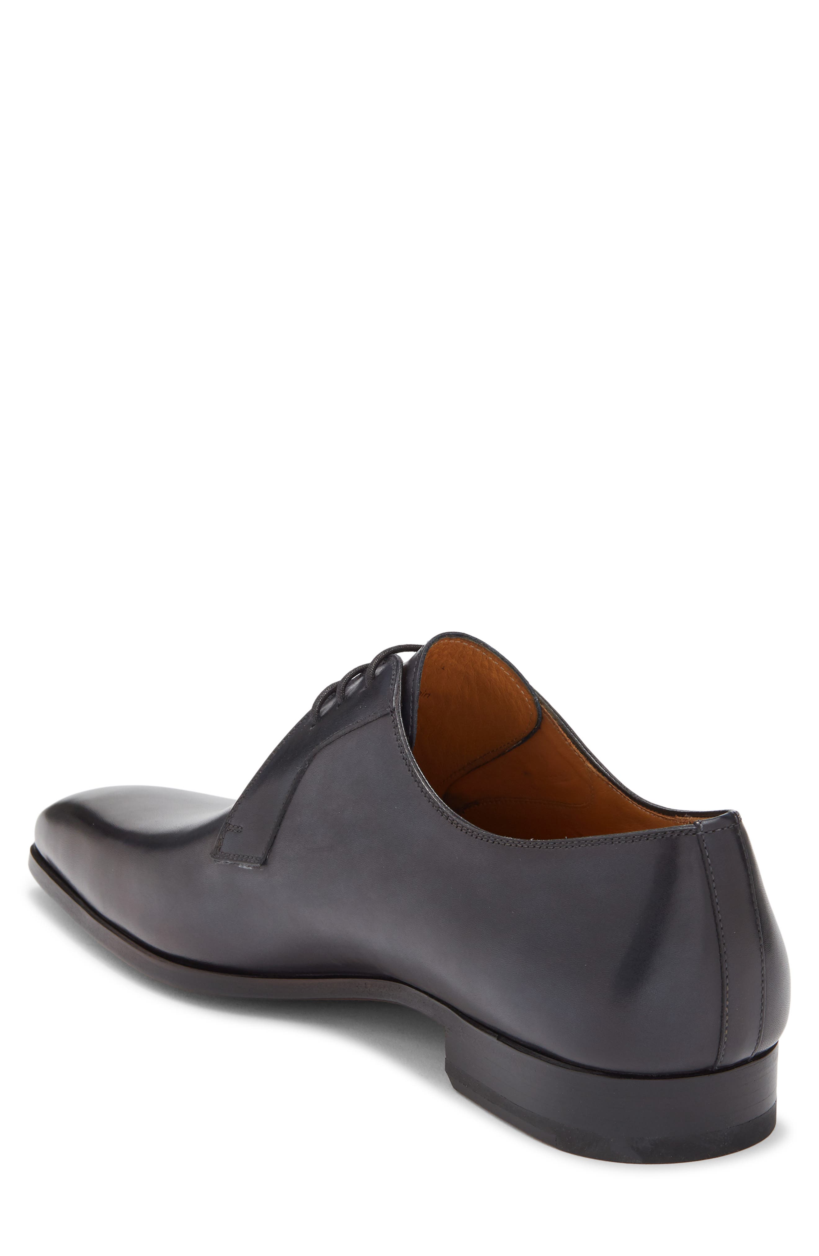 Magnanni Leather Derby, Alternate, color, Navy