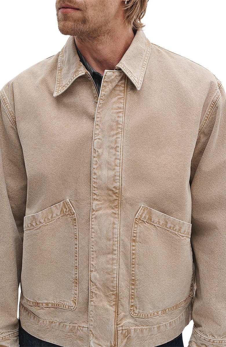 rag & bone Hudson Cotton Canvas Jacket, Alternate, color, Antitaupe