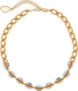 Oscar de la Renta Cowrie Shell Collar Necklace