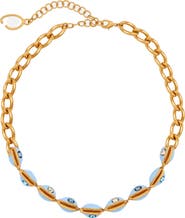 Oscar de la Renta Cowrie Shell Collar Necklace