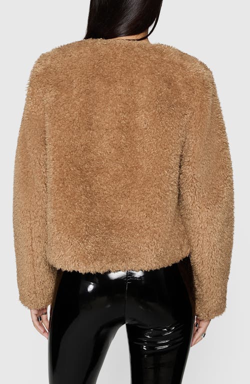 Rebecca Minkoff Wyatt Faux Fur Jacket In Oat