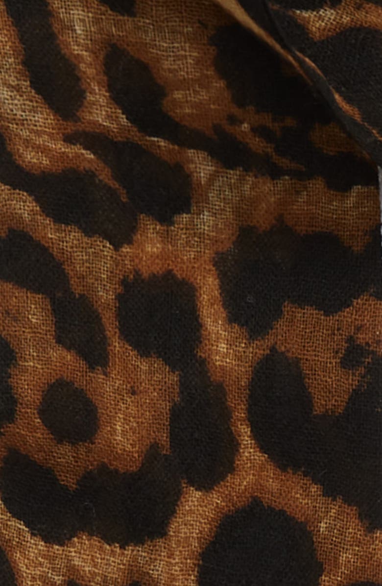 Saint Laurent Lavalliere Chain Fringe Wool Scarf, Alternate, color,