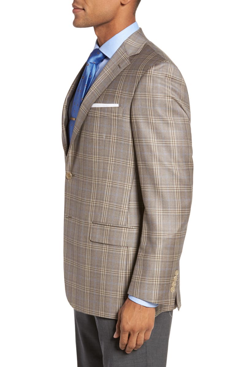 Hart Schaffner Marx Classic Fit Plaid Wool Sport Coat, Alternate, color,
