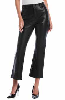 Laundry by Shelli Segal Cropped Faux Leather Bootcut Pants