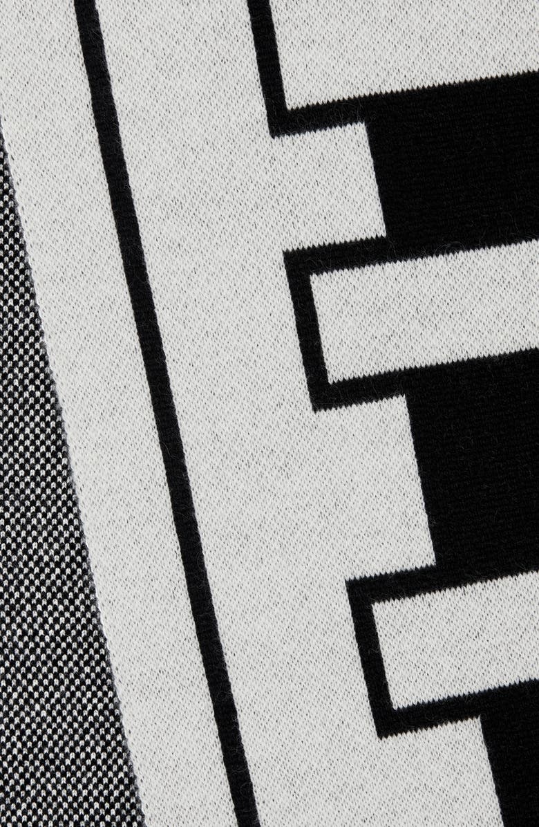 Burberry Football Stripe Cashmere Scarf, Alternate, color,