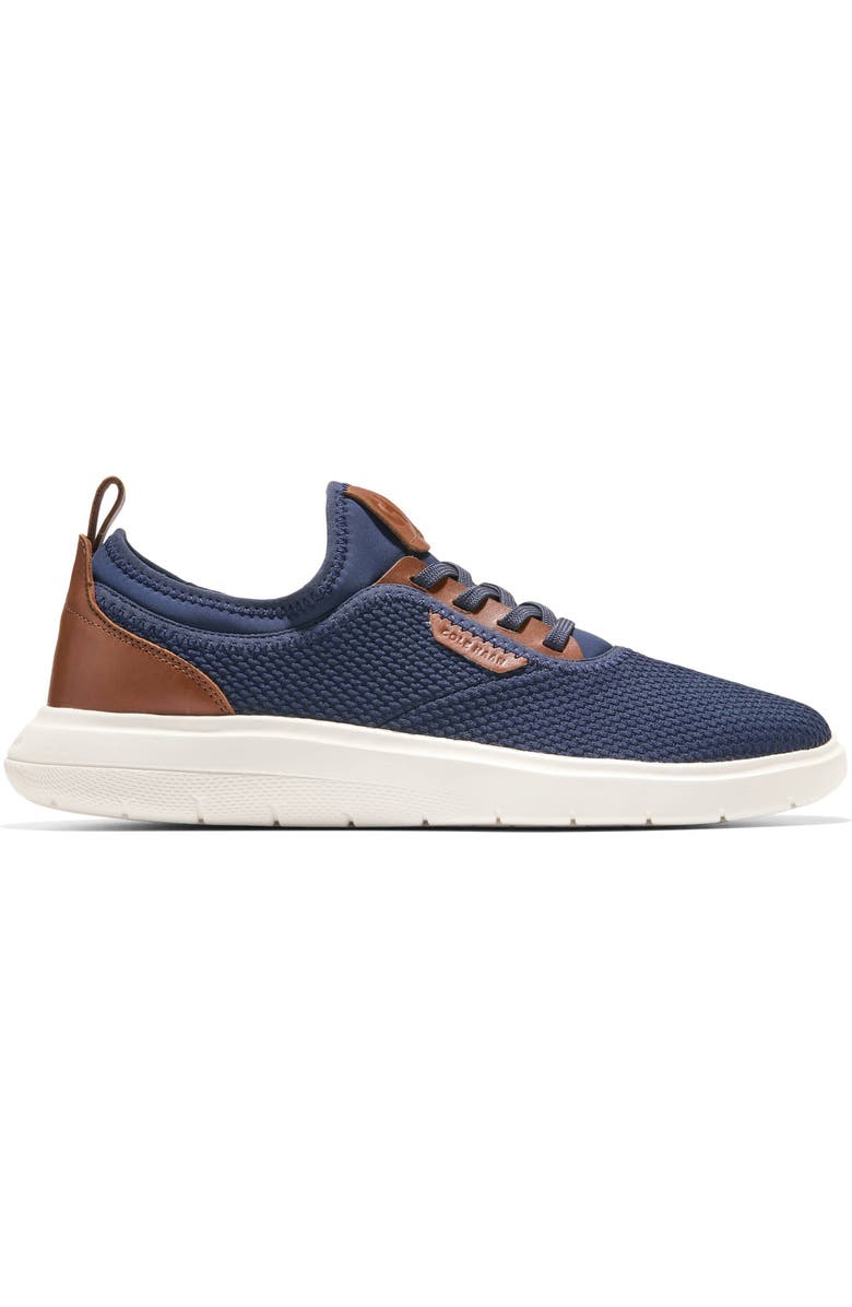 Cole Haan <p>Grand Versiq Sneaker (Men)</p>, Alternate, color, Navy/ British Tan